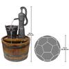 Design Toscano Cistern Well Pump Barrel Garden Fountain SS11155